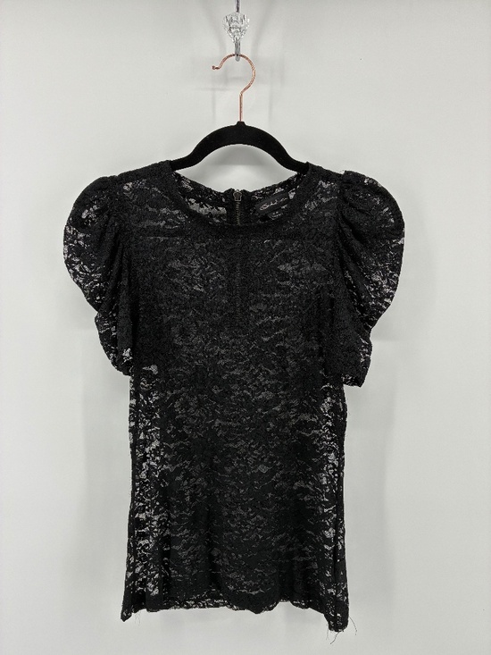 Seductions Tops - MASSIVE $10 SALE Seductions Sheer Lace 3/4 Statement Sleeve Blouse